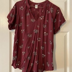 Women’s Old Navy Maroon Blouse